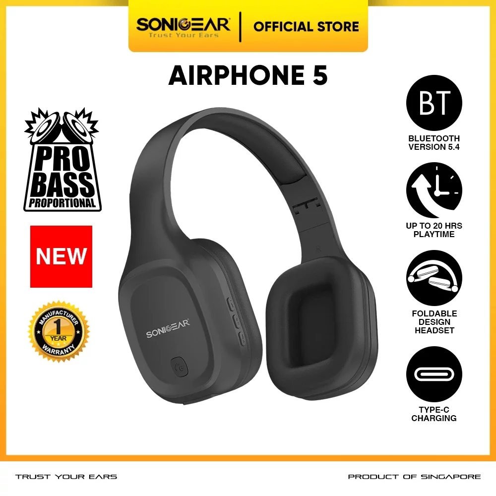 Sonicgear Airphone 5 Carbon