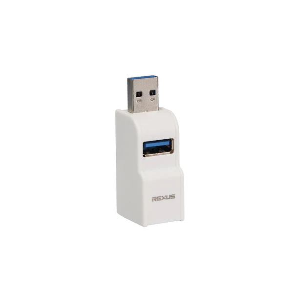 Rexus USB Hub 3in1 RXH-318 Whistle Shape Docking Station White