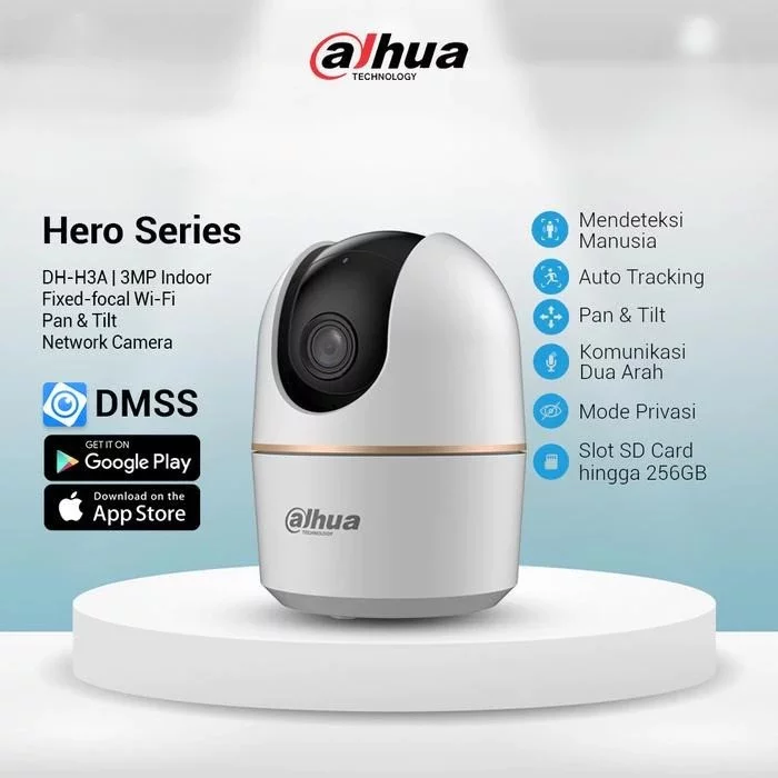 DAHUA Hero A1 DS-H3A 3MP Wifi Pan and Tilt Wireless Indoor Camera