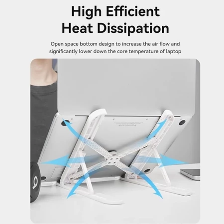 Vention KDNW0 Laptop Stand Foldable Adjustable (White) image 2