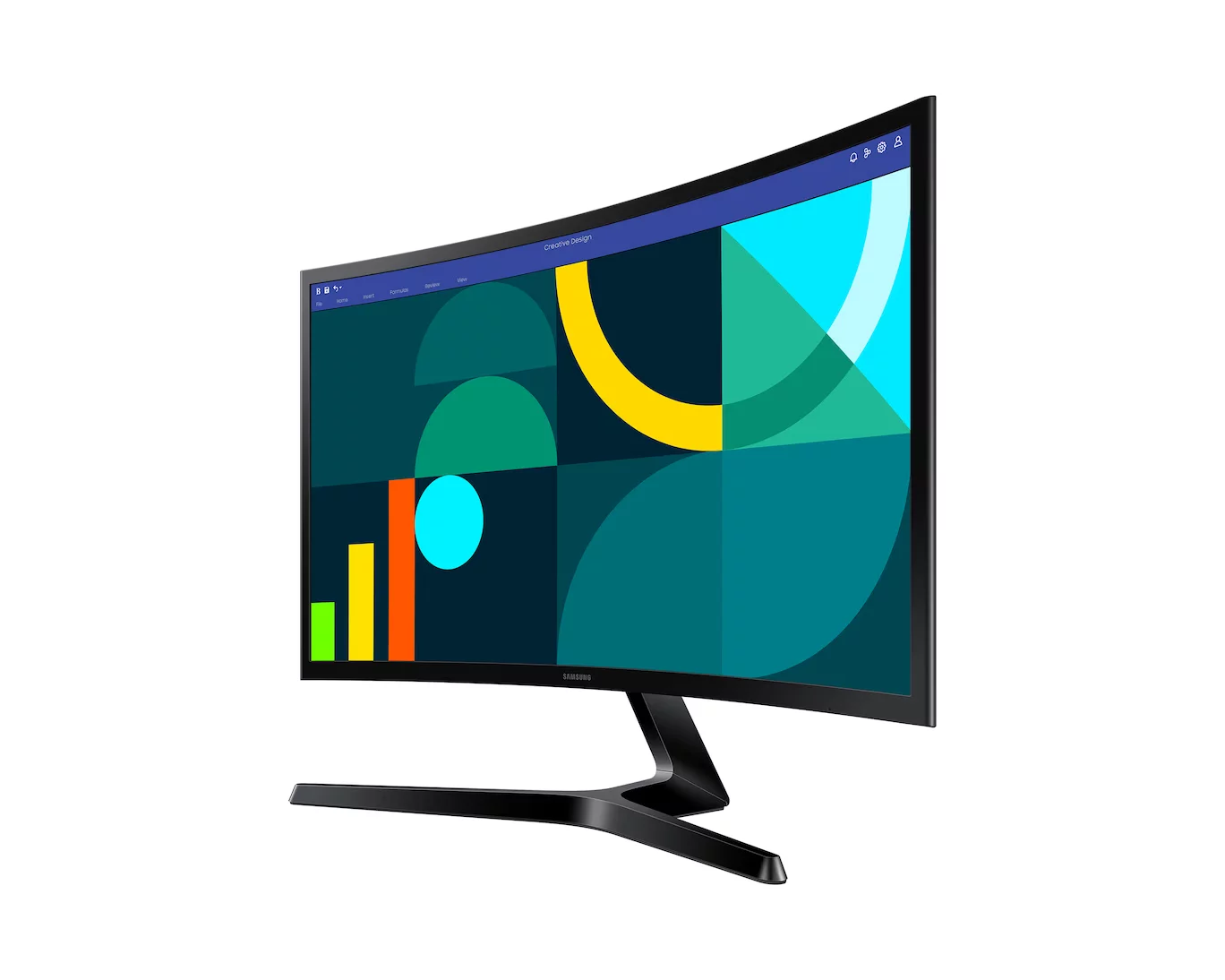 Samsung LS24D366GAEXXD 24" S36GD Full HD 100Hz Curved Monitor image 2