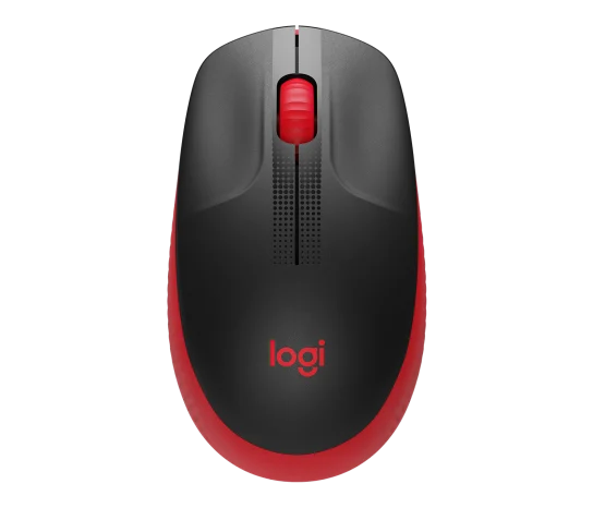 Logitech M190 Full-size Wireless Mouse (Red)