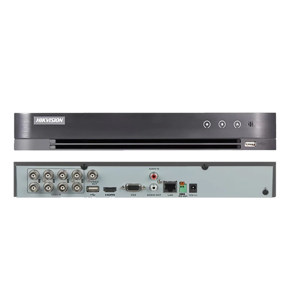Hikvision iDS-7208HQHI-M2/XT 8Ch 1080P 1U 3K / 5MP HDTVI 2way Audio AcuSense DVR image 2