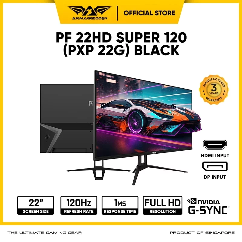 Armaggeddon Pixxel+ PF22HD 22" FHD 120Hz Gaming Monitor