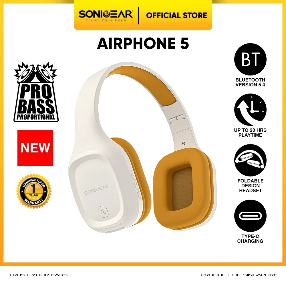 Sonicgear Airphone 5 Creme Caramel