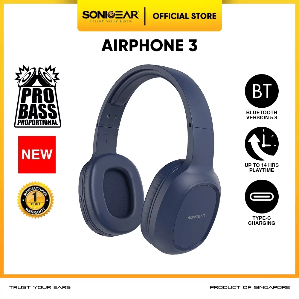 SonicGear Airphone 3 Indigo