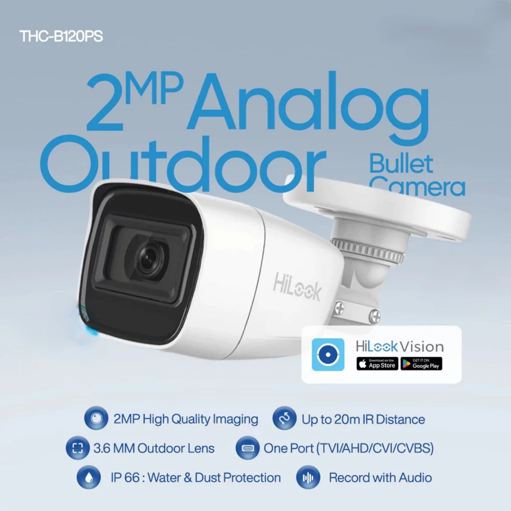 HiLook THC-B120-PS (3.6MM) Camera Analog Outdoor 1080P