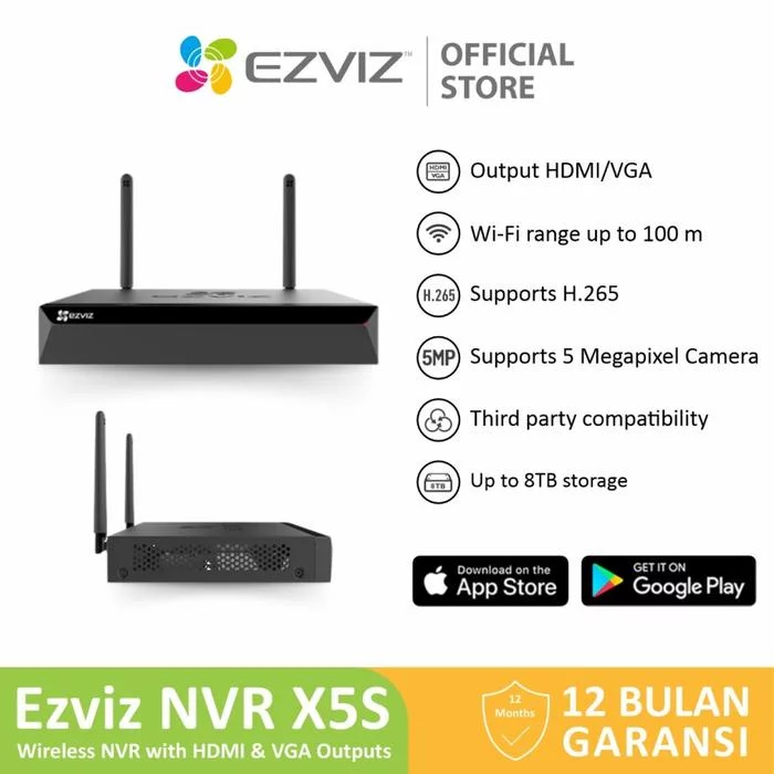 Ezviz Wireless NVR X5S-8W 8 Channel Smart WiFi IP Camera CCTV Support ONVIF image 2