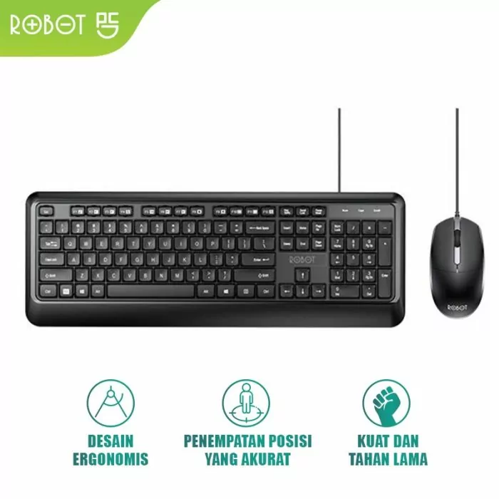 ROBOT KM-2600 Wired Keyboard & Mouse Combo