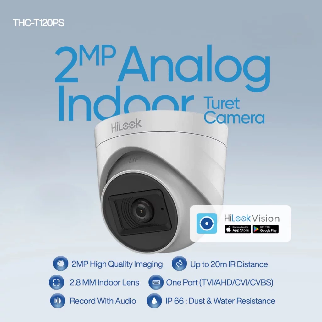 HiLook THC-T120-PS (2.8MM) Camera Analog Indoor 1080P