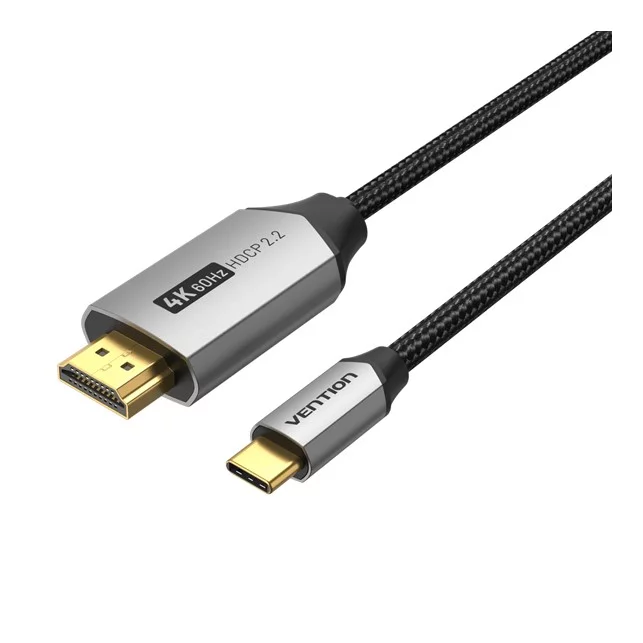 VENTION CRBBH Cotton Braided USB-C to HDMI Cable 4K@60Hz (2M)