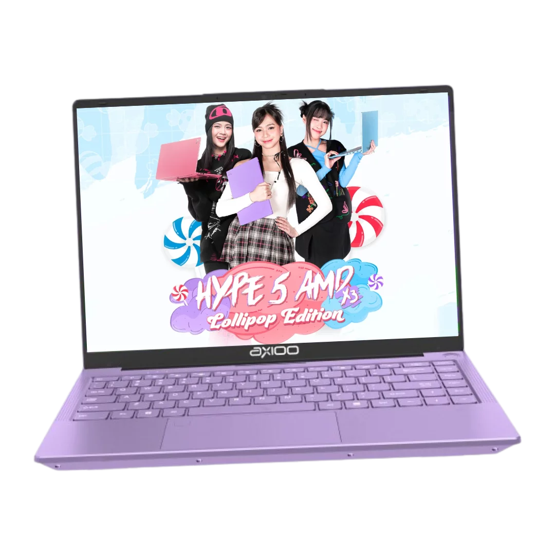 Axioo Hype 5 AMD X3 Lollipop (8GB-256-DOS) Pink Sakura