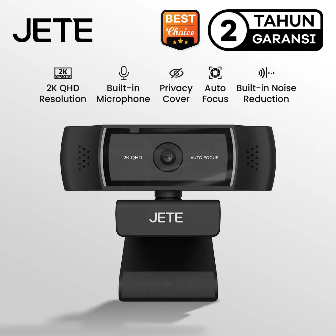 Jete-W21 Webcam 2k QHD 360' Add On Tripot image 2
