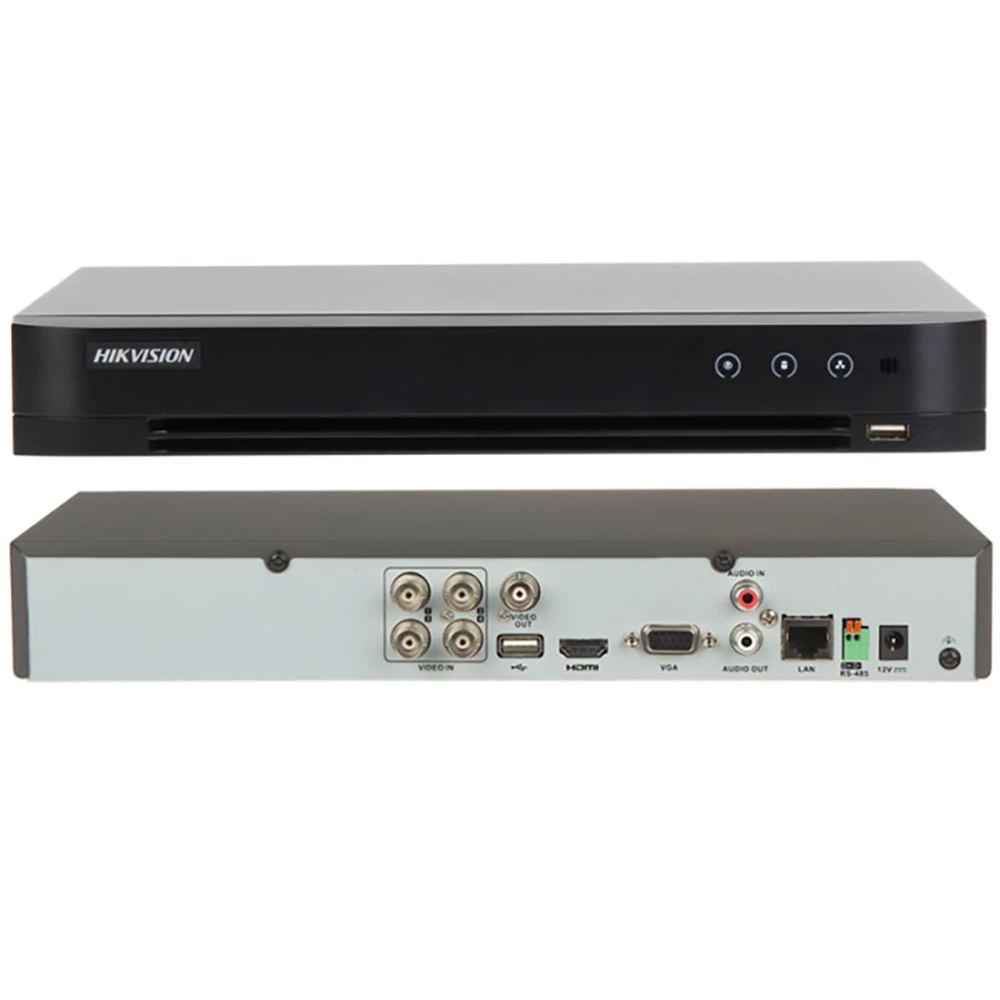 Hikvision iDS-7204HQHI-M1/XT 4Ch 1080P 1U 3K / 5MP HDTVI 2Way Audio AcuSense DVR image 2